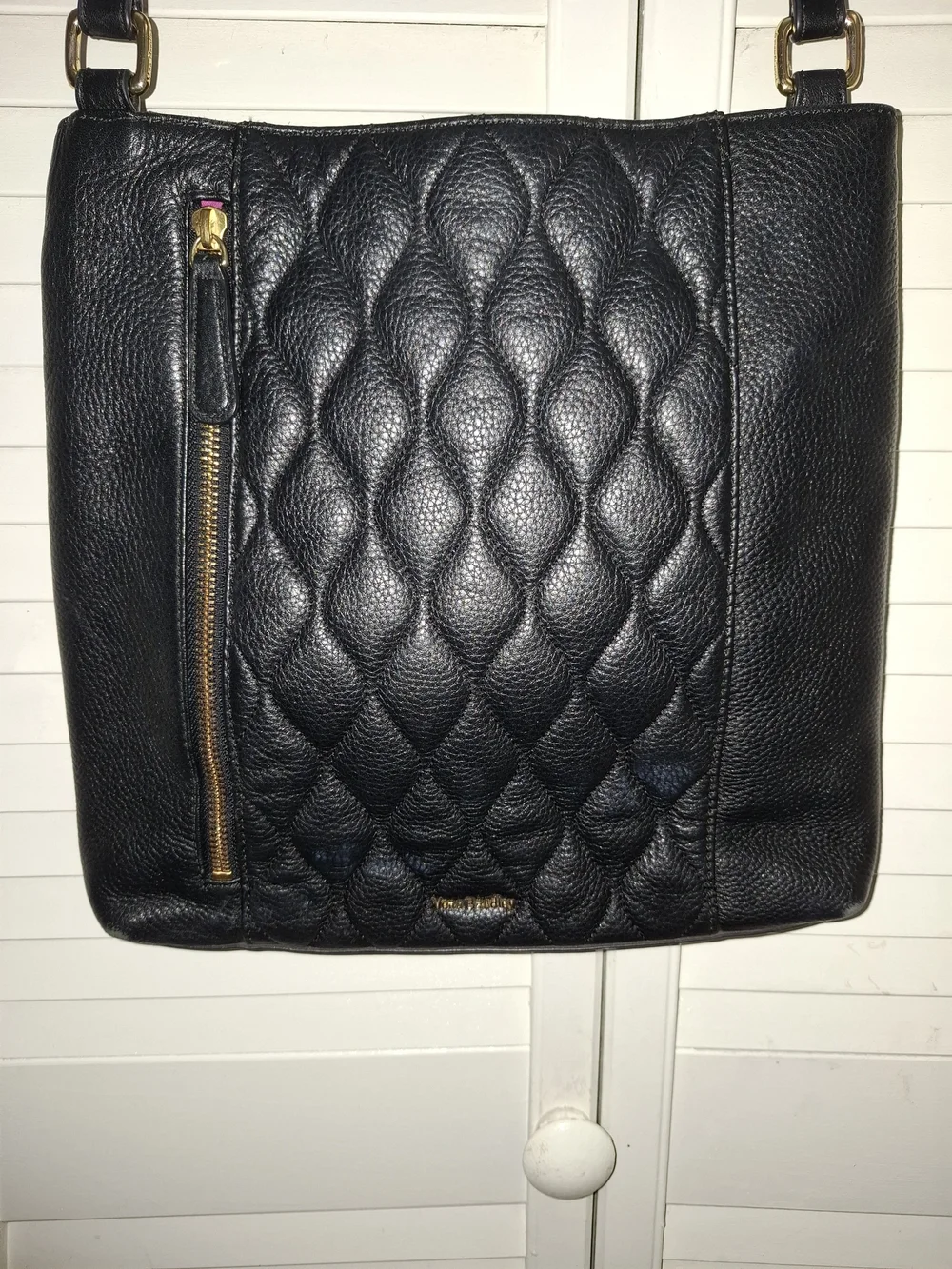 Vera Bradley Classic Black Quilted Crossbody Bag - Women's Shoulder Purse
